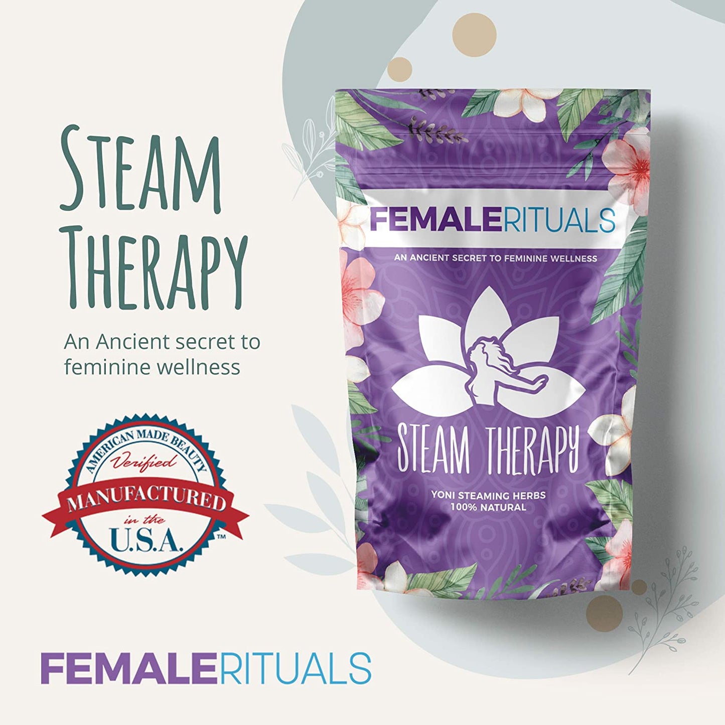 Yoni Steam Herbs - 2oz Natural Blend for Detox, Menstrual Support & PH Balance - Gentle Herbal Mix for Vaginal Steaming & Cleansing.
