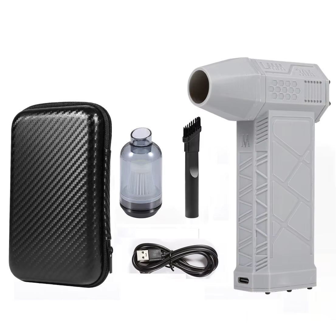 High-Speed Electric Air Blower - 130,000 RPM Mini Turbo Jet Fan for Powerful Snow Removal and Car Drying.