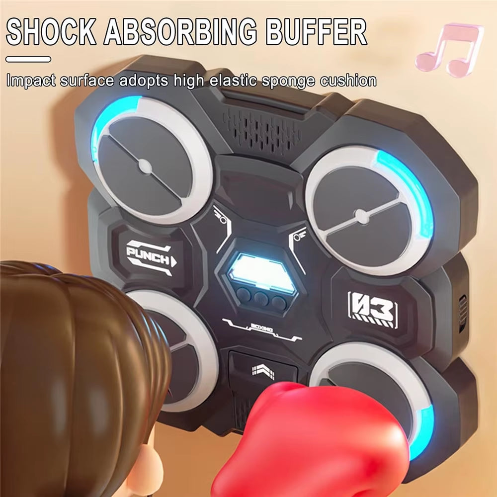 Bluetooth-Compatible Smart Music Boxing Machine for Kids - Wall Mounted Fun!.
