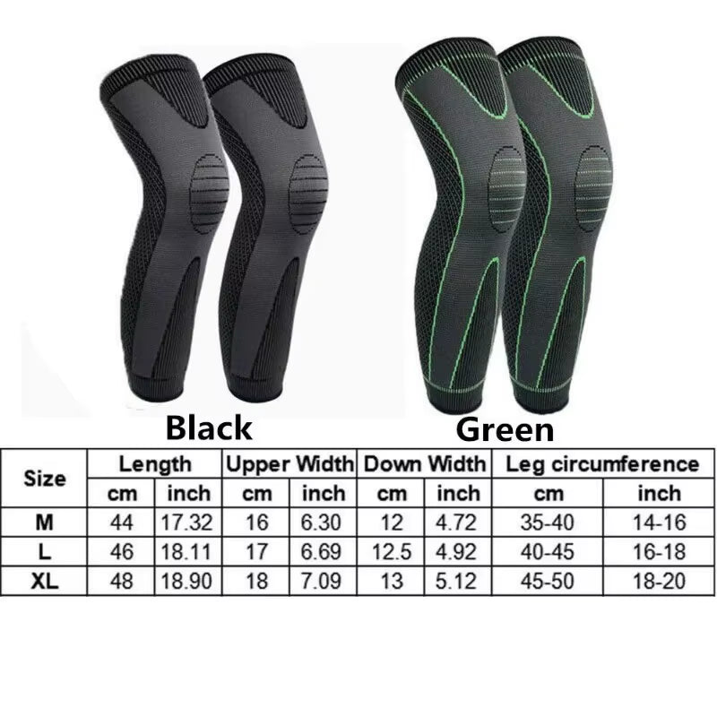 Ultimate Comfort Elastic Non-Slip Knee Pads - Pressurized Support for Running & Sports - Warm Leg Protection Sleeve.