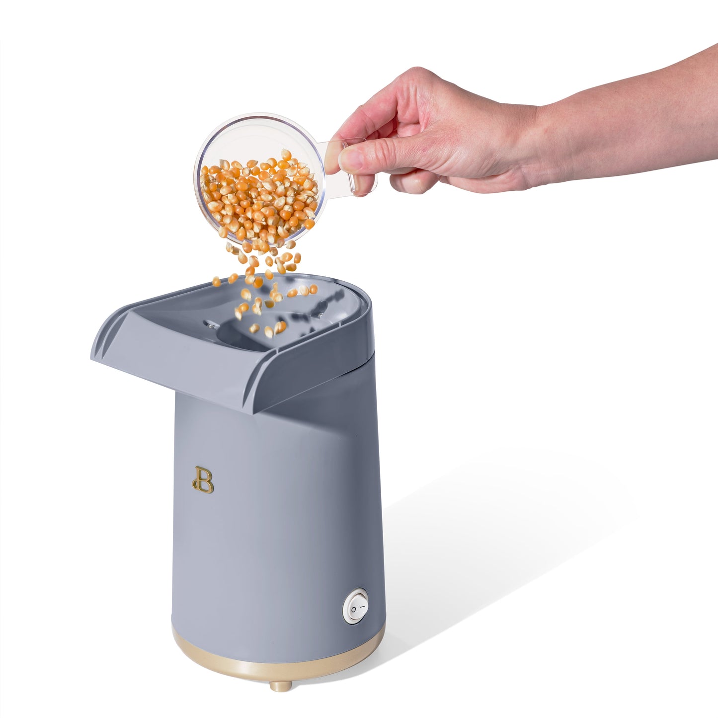 16 Cup Hot Air Electric Popcorn Maker, Cornflower Blue by Drew Barrymore.