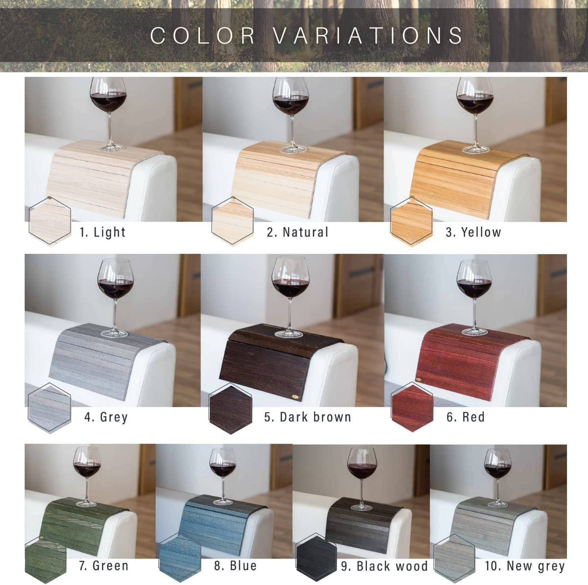 Sofa Arm Tray Table Couch Bedside Wood Coaster Coffee Cup Foldable Armrest Caddy End Protector Folding Living Room Furniture Mat Tv Chair Tables Trays with Phone Holder.