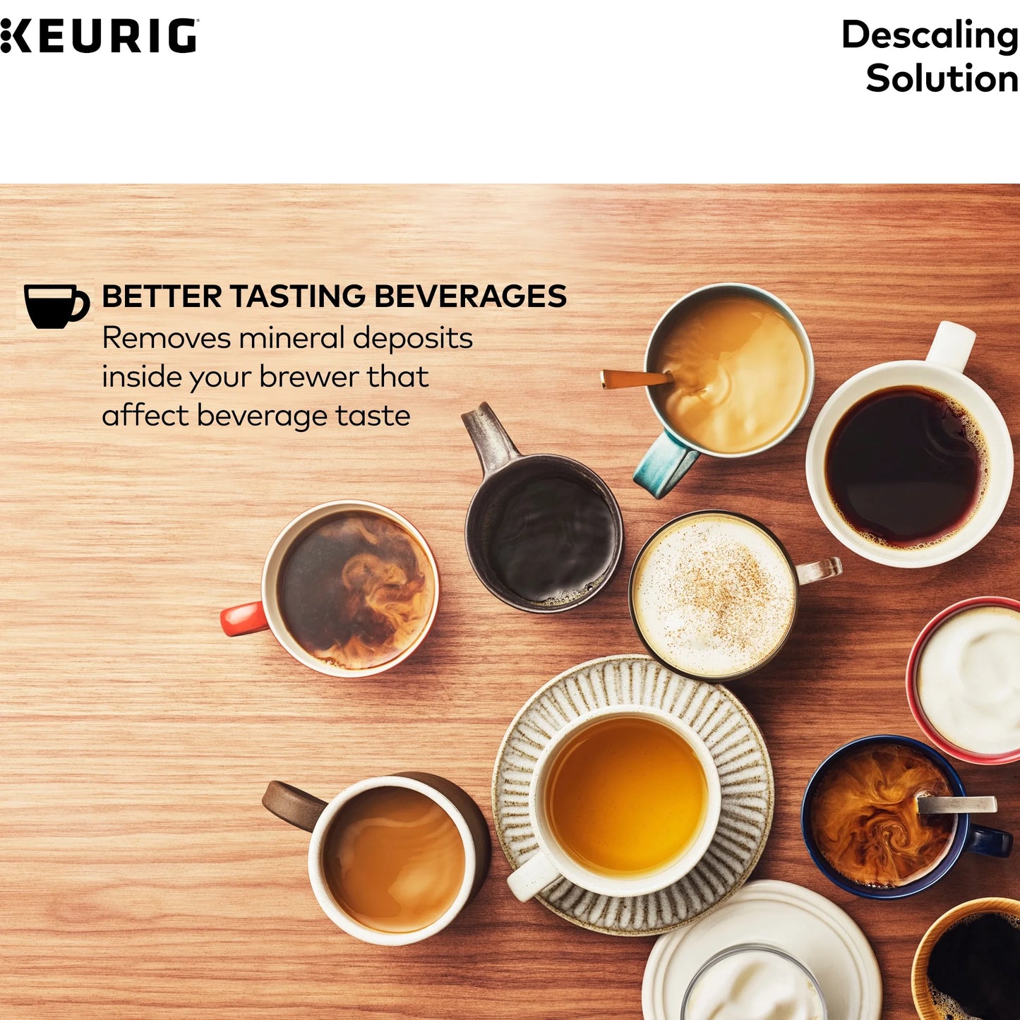 Descaling Solution for All  2.0 and 1.0 Coffee Makers.