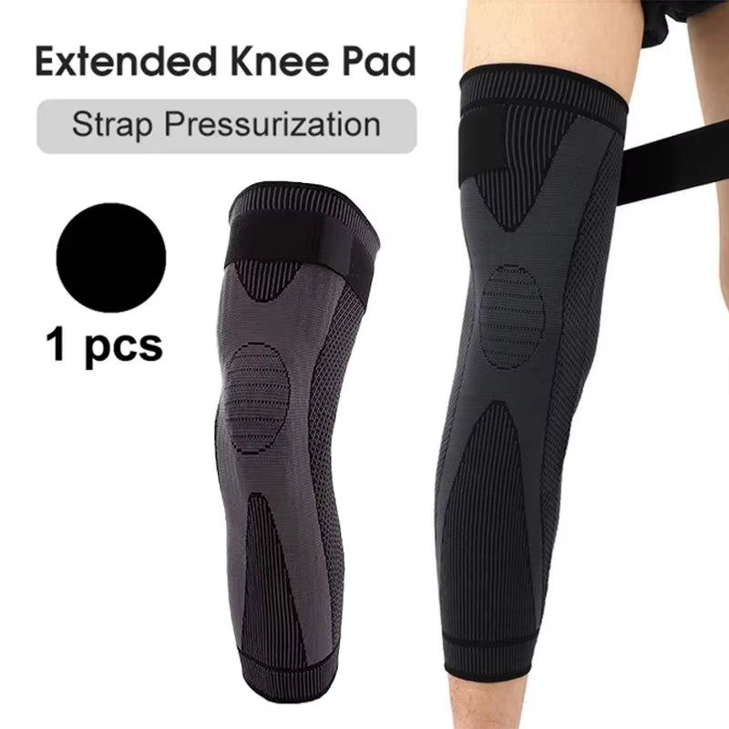 Ultimate Comfort Elastic Non-Slip Knee Pads - Pressurized Support for Running & Sports - Warm Leg Protection Sleeve.
