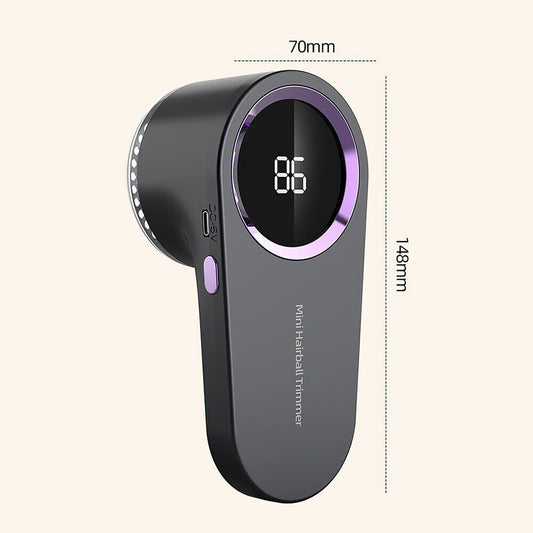 Electric Lint Remover Clothes Fabric Sweater Fuzz Shaver Recharge Power Display.