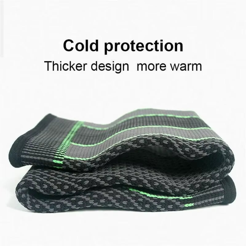 Ultimate Comfort Elastic Non-Slip Knee Pads - Pressurized Support for Running & Sports - Warm Leg Protection Sleeve.