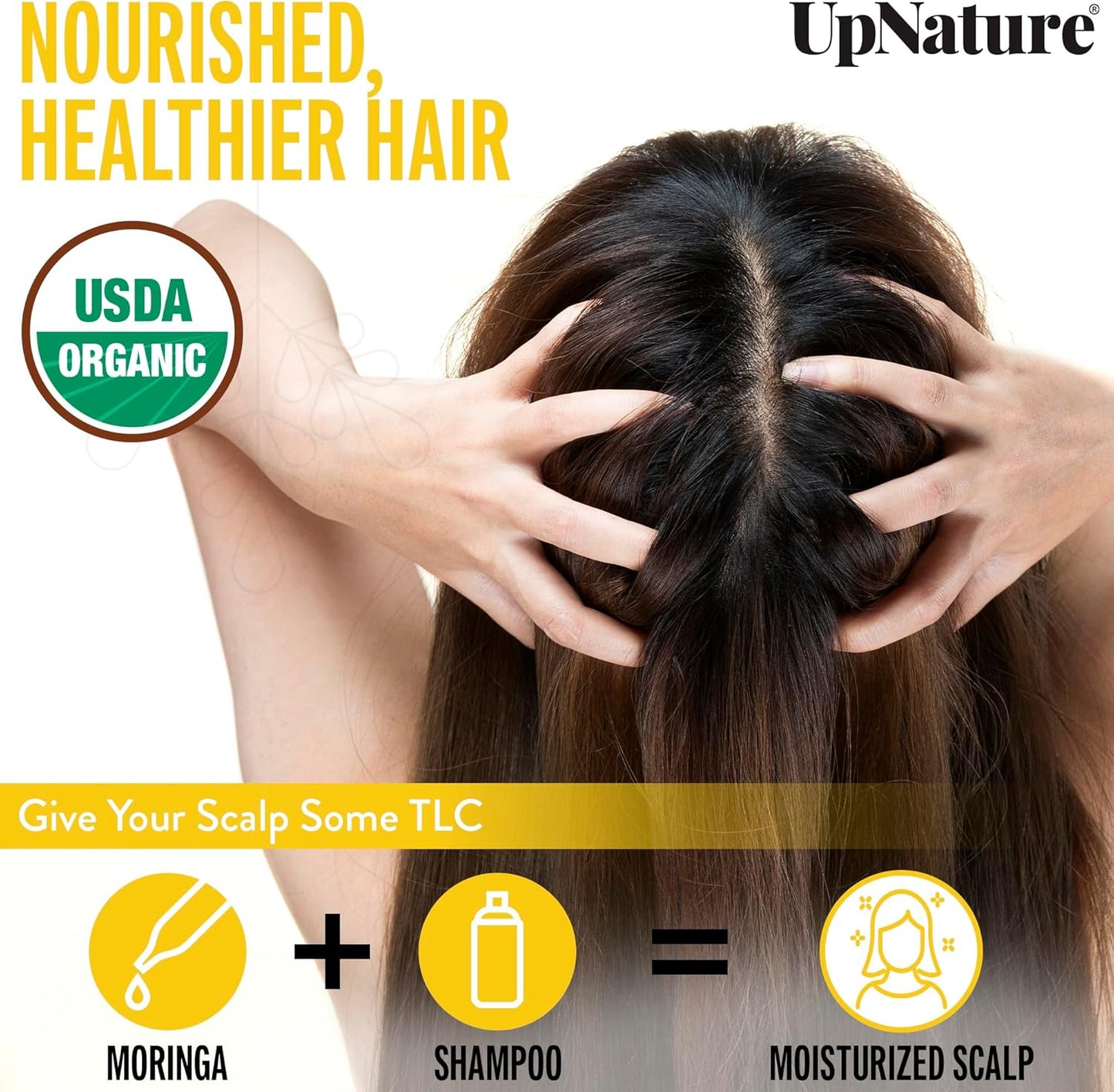 Moringa Oil Organic 4 OZ – USDA Certified Organic Moringa Seeds Oil - Moringa Oil for Face, Moringa Oleifera for Hair Growth - Therapeutic Grade, Undiluted, Non-Gmo.