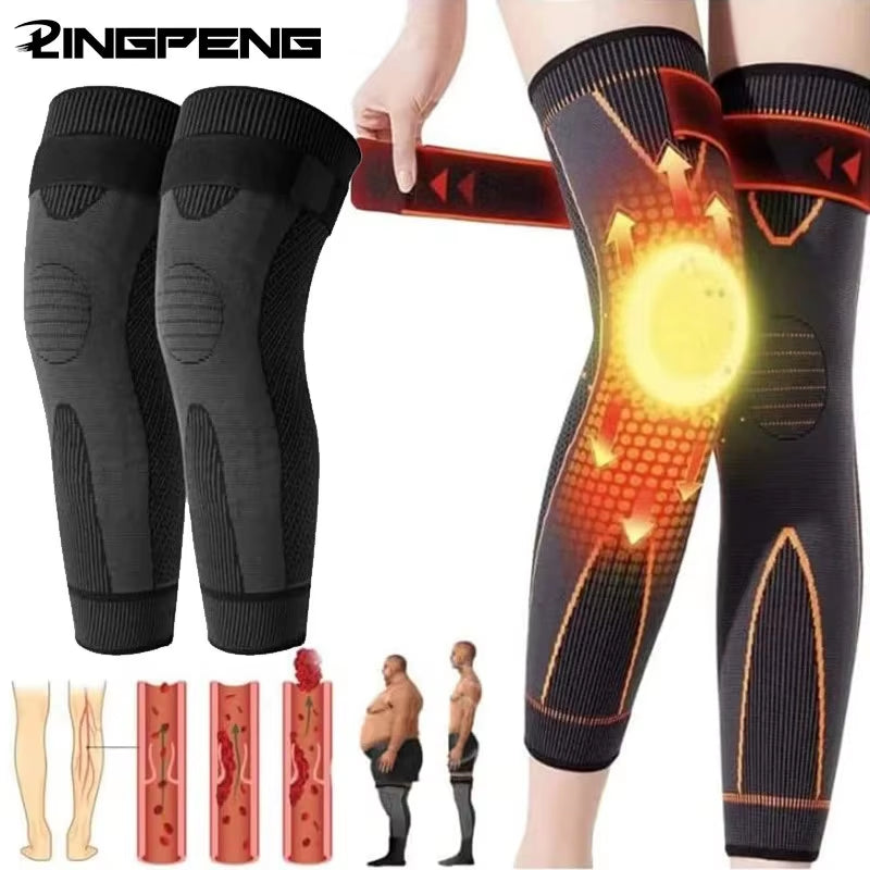 Ultimate Comfort Elastic Non-Slip Knee Pads - Pressurized Support for Running & Sports - Warm Leg Protection Sleeve.