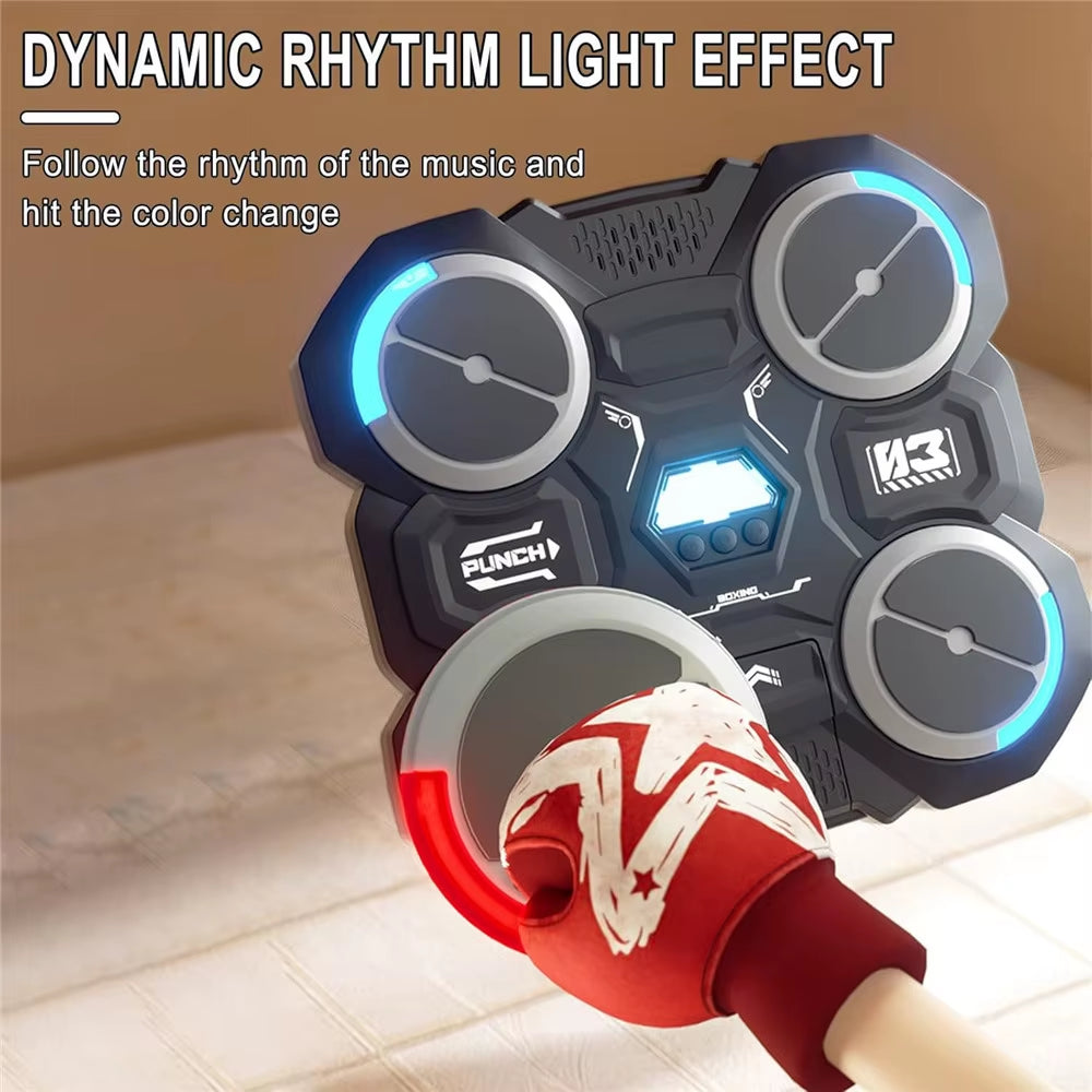 Bluetooth-Compatible Smart Music Boxing Machine for Kids - Wall Mounted Fun!.